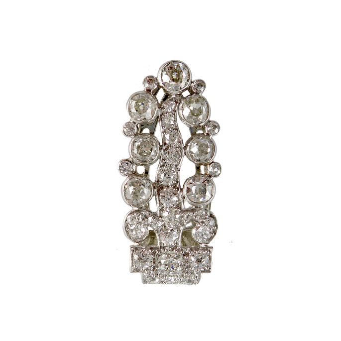 Art Deco diamond &#39;tree of life&#39; stylised clip brooch by Cartier, | MasterArt